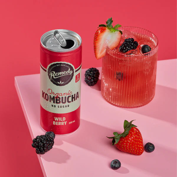 Wild Berry Kombucha | 4 X 250ml Cans